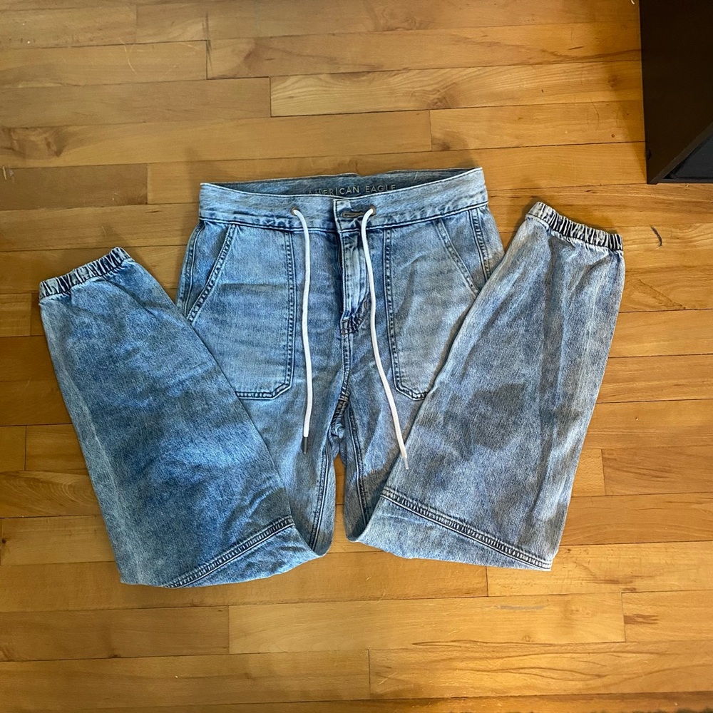 AMERICAN EAGLE Denim Jogger Pant